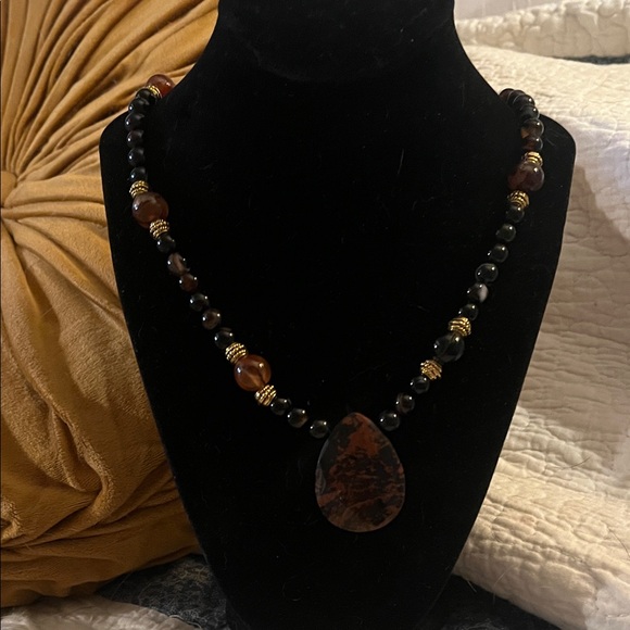 Hand Crafted Jewelry - 3/$20 Hand Crafted Agate Beaded Necklace